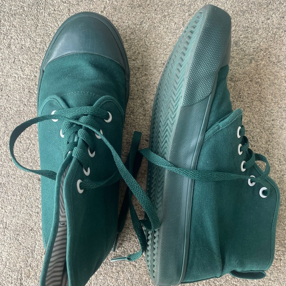 Green High-Top Sneakers